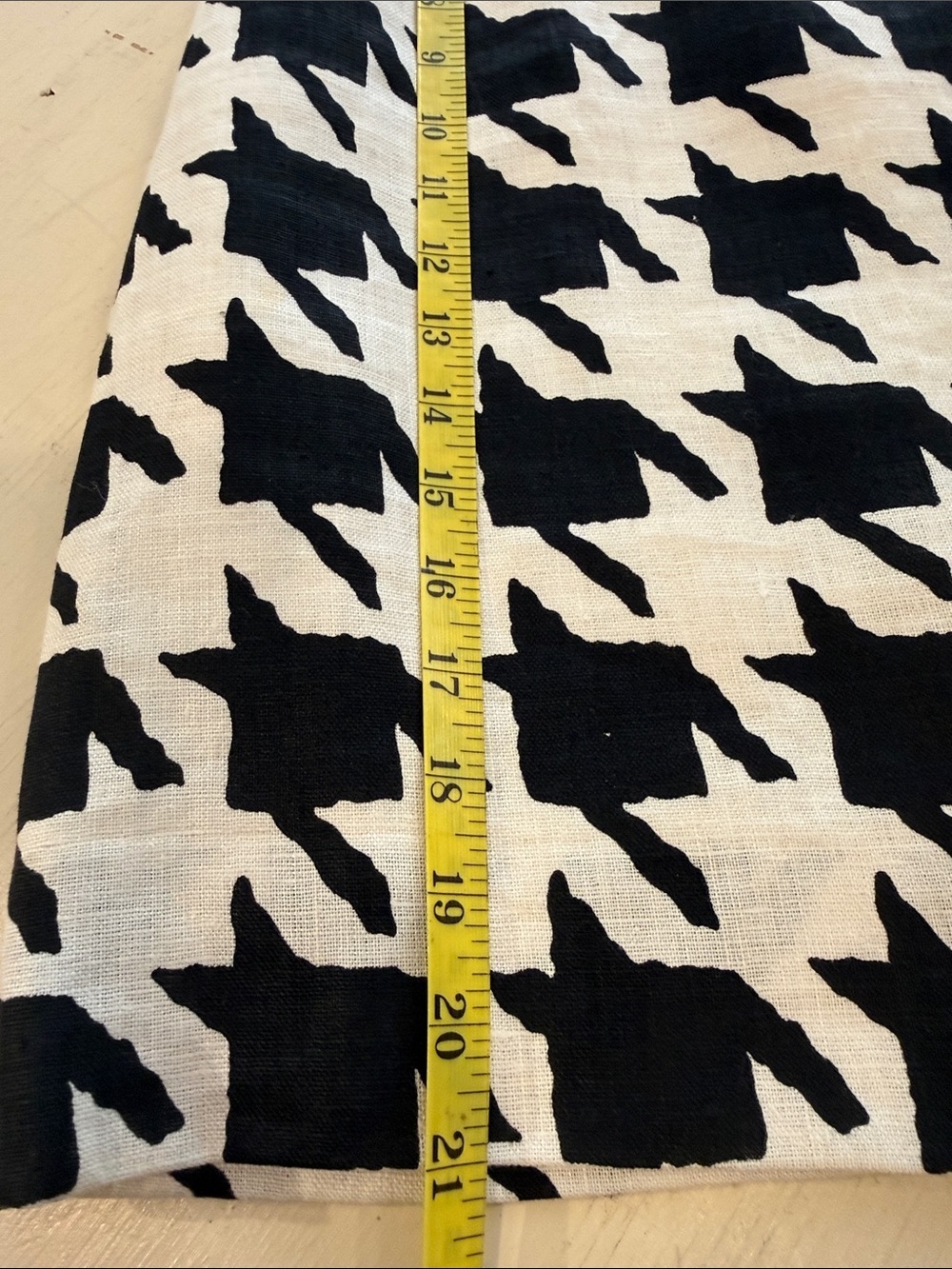 Rickie Freeman Teri Jon Linen Skirt Black White Abstract Pencil Skirt Size 6 - Picture 8 of 9